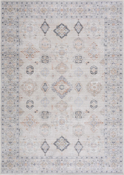 Beige Beckett Vintage Washable Area Rug - Promo