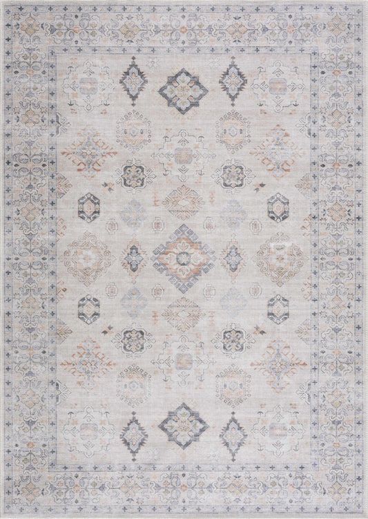 Beige Beckett Vintage Washable Area Rug - Promo