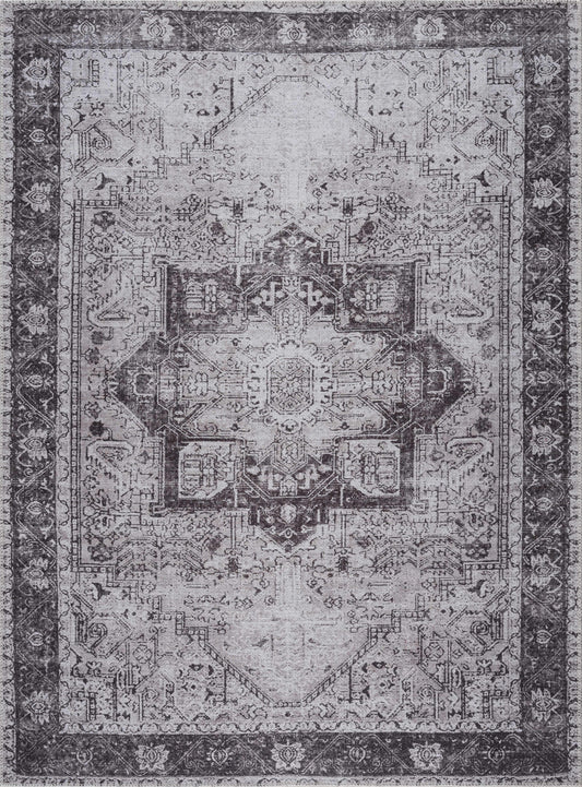 Rosman Black Washable Rug - Limited Edition