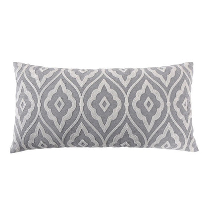 Tamsin Grey Geometric Pillow - Floral Accent Pillows