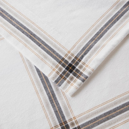 Woolrich 100% Cotton Printed Flannel Sheet Set - Tan Plaid