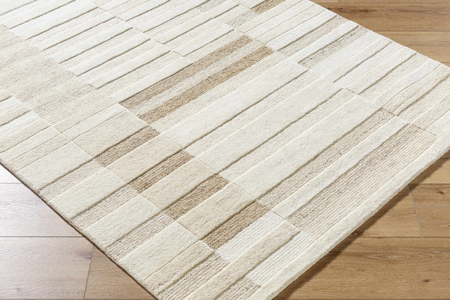 Tavia Broken-Striped Area Rug - Quahog Bay Bedding
