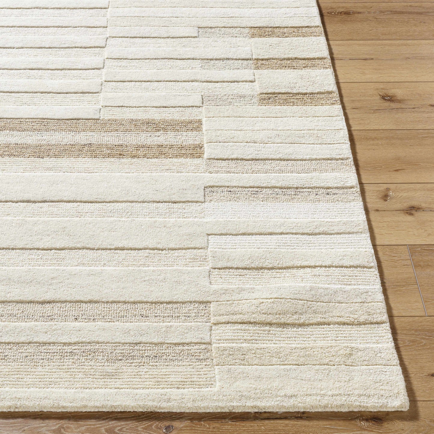 Tavia Broken-Striped Area Rug - Quahog Bay Bedding