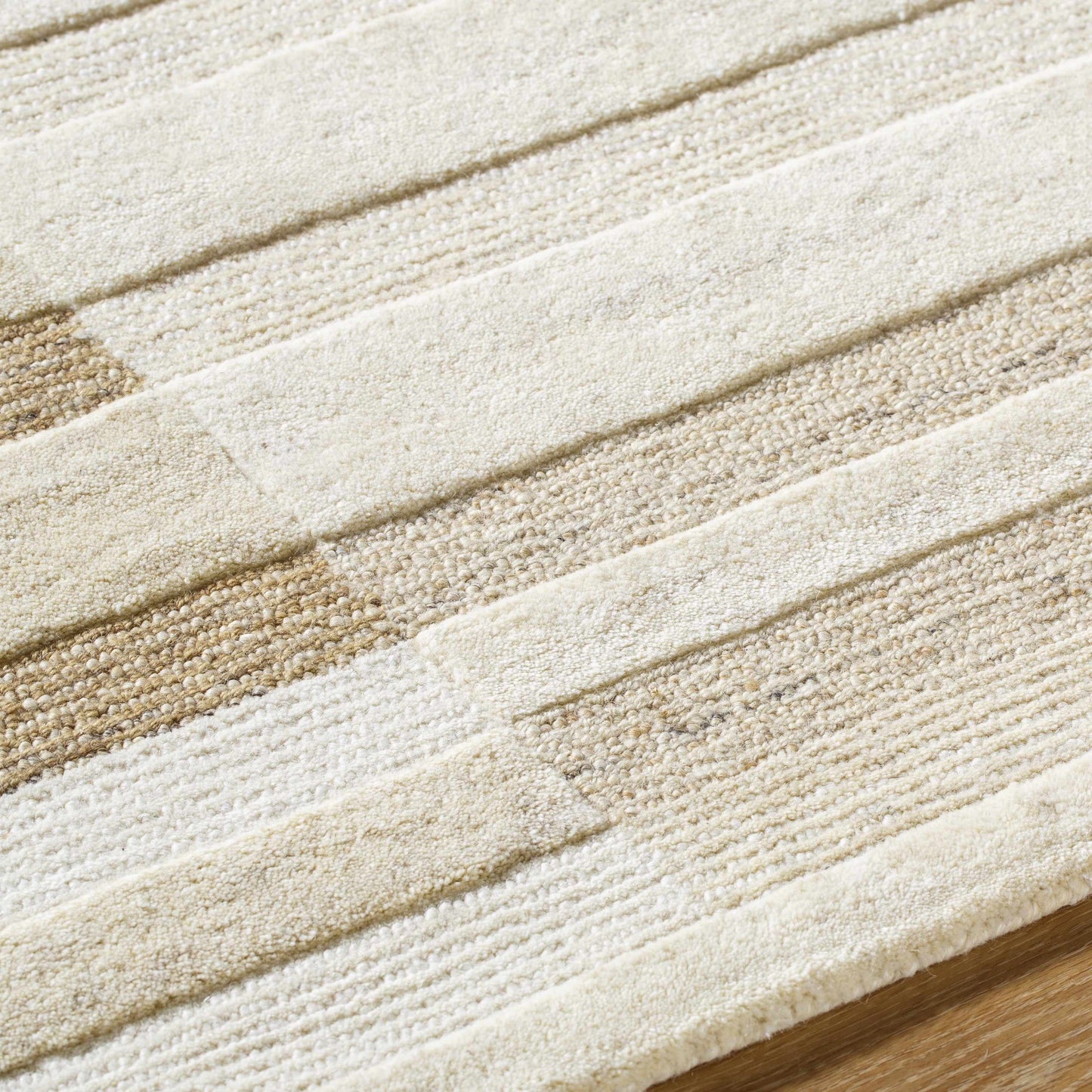 Tavia Broken-Striped Area Rug - Quahog Bay Bedding