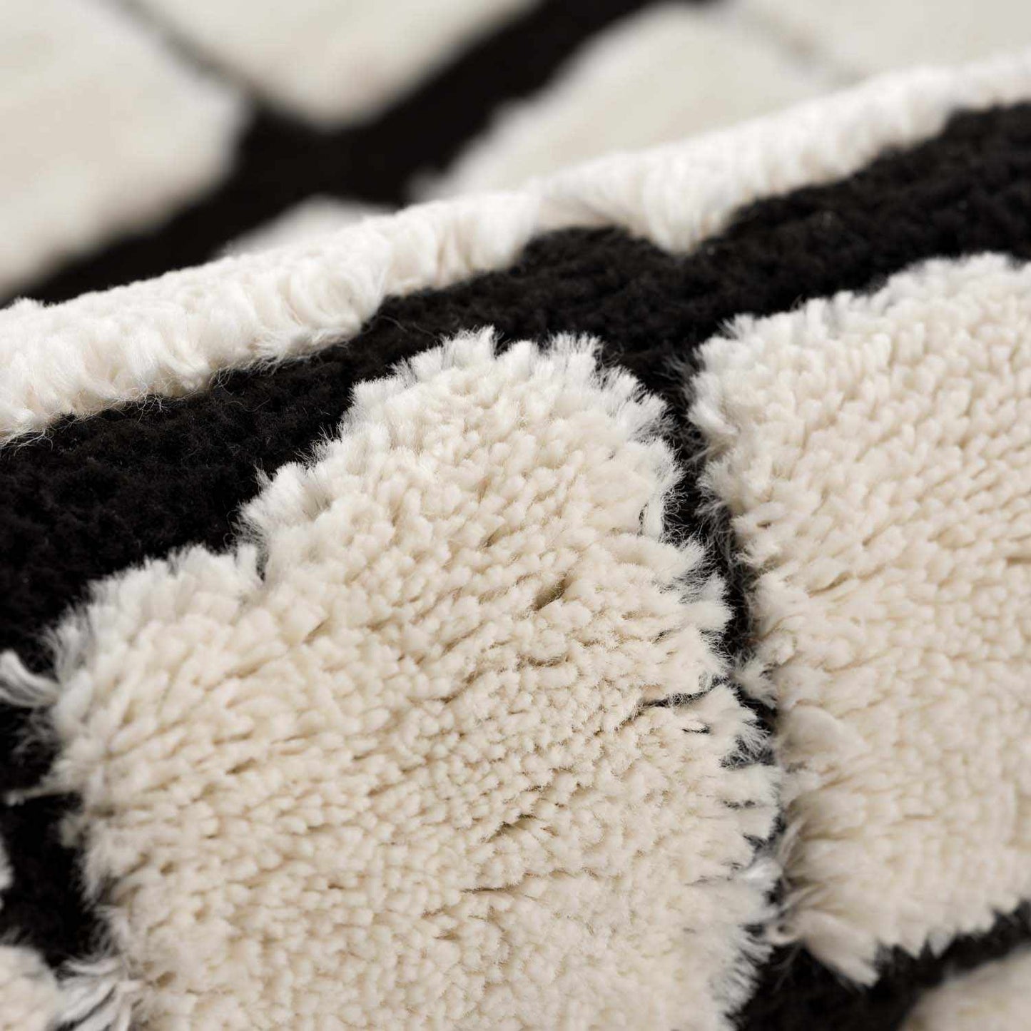 Teshi Plush Grid Area Rug - Promo - Quahog Bay Bedding