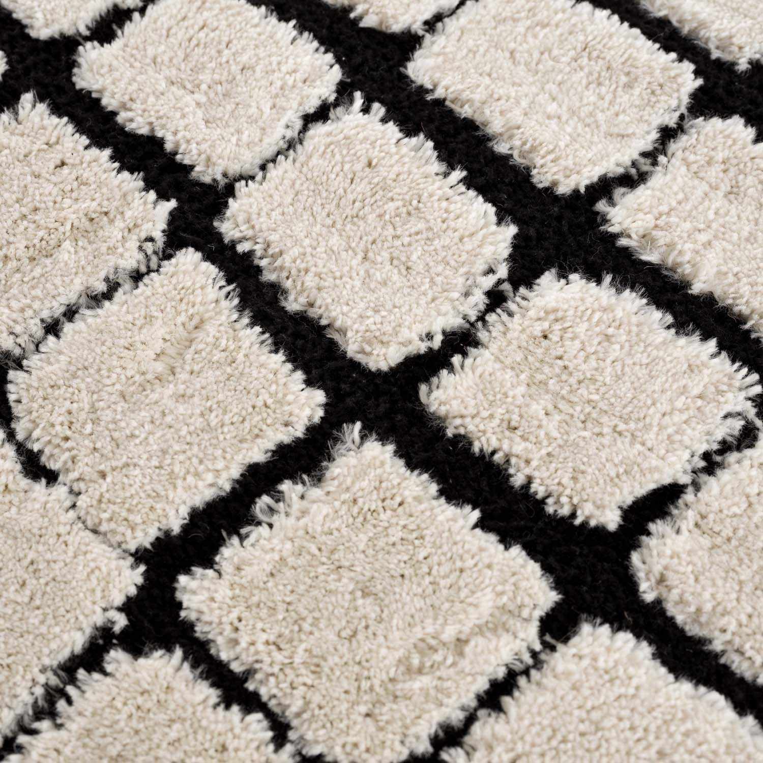 Teshi Plush Grid Area Rug - Promo - Quahog Bay Bedding