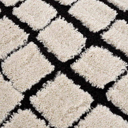 Teshi Plush Grid Area Rug - Promo - Quahog Bay Bedding