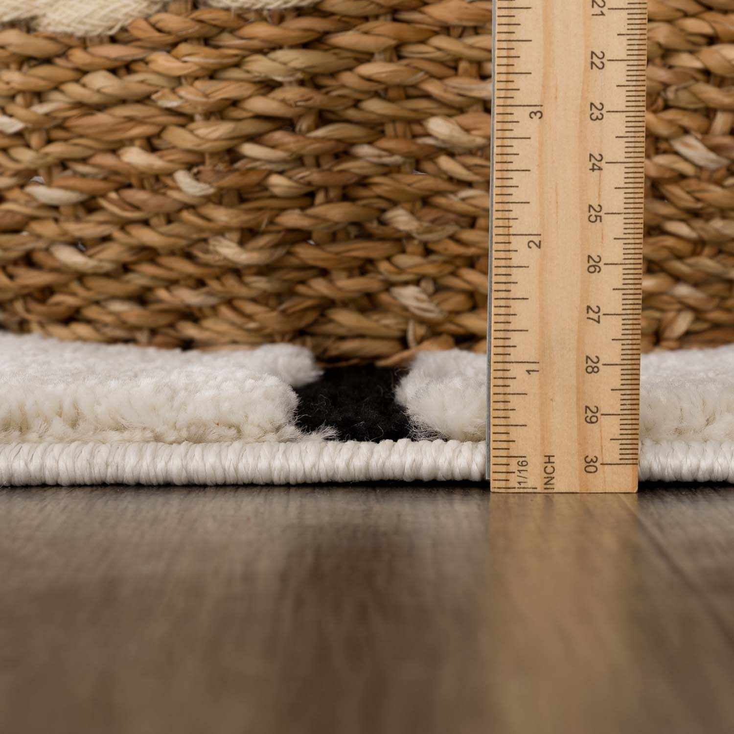 Teshi Plush Grid Area Rug - Promo - Quahog Bay Bedding