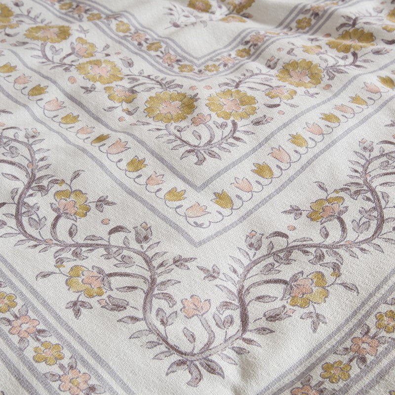 Thalia Vintage Bohemian Reversible Duvet Cover Set | 3-Piece | Blush/Gold