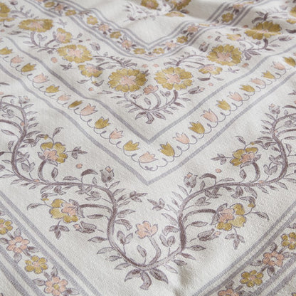 Thalia Vintage Bohemian Reversible Duvet Cover Set | 3-Piece | Blush/Gold