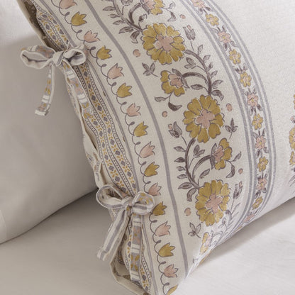 Thalia Vintage Bohemian Reversible Duvet Cover Set | 3-Piece | Blush/Gold