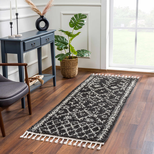 Thetford Black Berber Shag Rug - Clearance - Quahog Bay Bedding