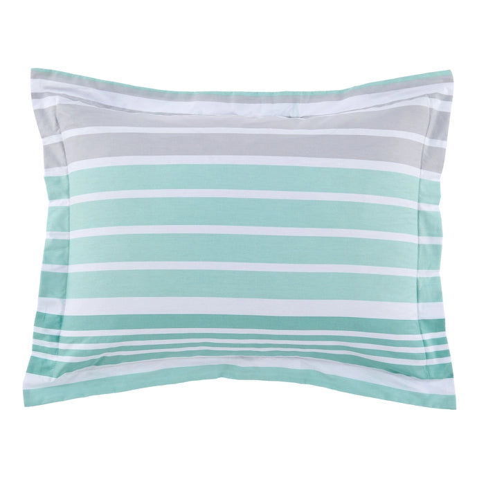 Truro Duvet Cover Set - Spa - 100% Cotton Reversible Duvet Cover Set 3PC