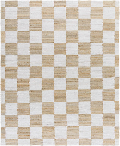 Tyhir Checkered Jute Rug - Quahog Bay Bedding