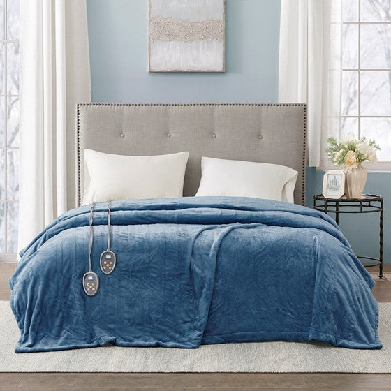 Ultra Soft Plush Heated Blanket By Beautyrest - Quahog Bay Bedding