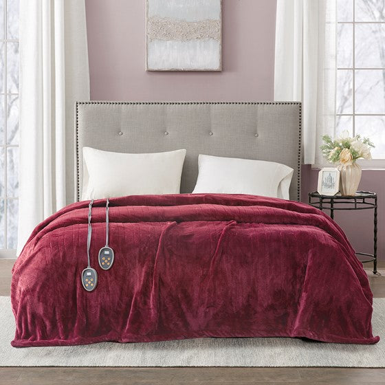 Ultra Soft Plush Heated Blanket By Beautyrest - Quahog Bay Bedding