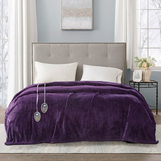 Ultra Soft Plush Heated Blanket By Beautyrest - Quahog Bay Bedding