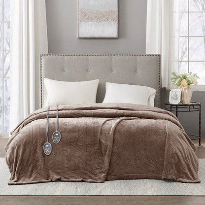 Ultra Soft Plush Heated Blanket By Beautyrest - Quahog Bay Bedding