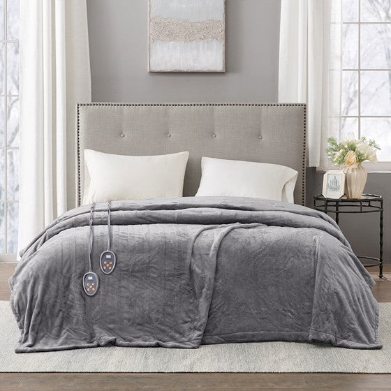 Ultra Soft Plush Heated Blanket By Beautyrest - Quahog Bay Bedding
