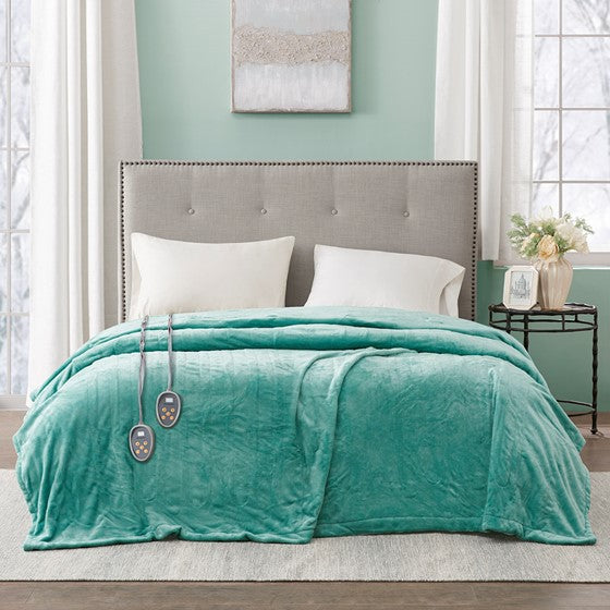 Ultra Soft Plush Heated Blanket By Beautyrest - Quahog Bay Bedding