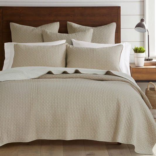Universal V Berth Boat Quilt Set - Taupe