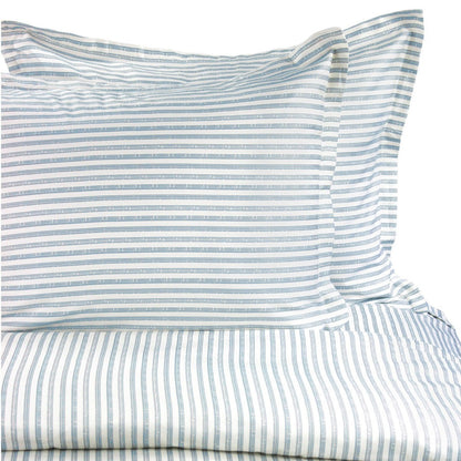 400TC Bamboo Stripe Design Duvet Set - Coastal Classic Striped Bedding