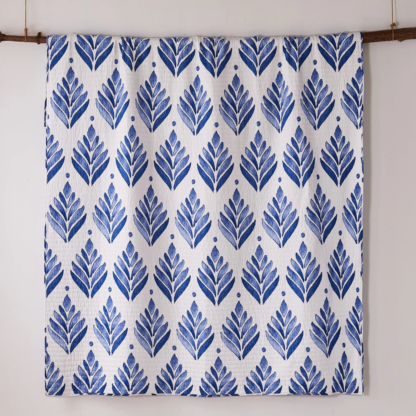 Vintage Blossom Quilt Set - Beautiful Bamboo Fans Quilt Set - Quahog Bay Bedding