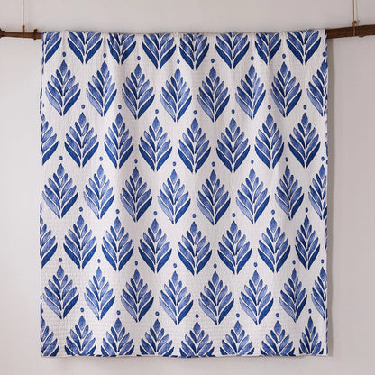 Vintage Blossom Quilt Set - Beautiful Bamboo Fans Quilt Set - Quahog Bay Bedding