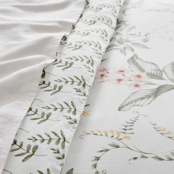 Viviana Coastal Floral Duvet Cover Set
