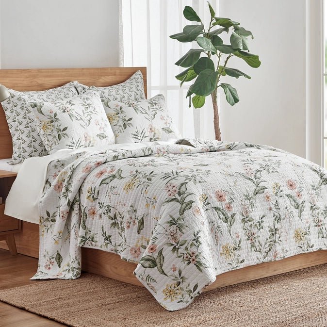 Viviana Quilt Set - Floral Quilt Sets - Quahog Bay Bedding