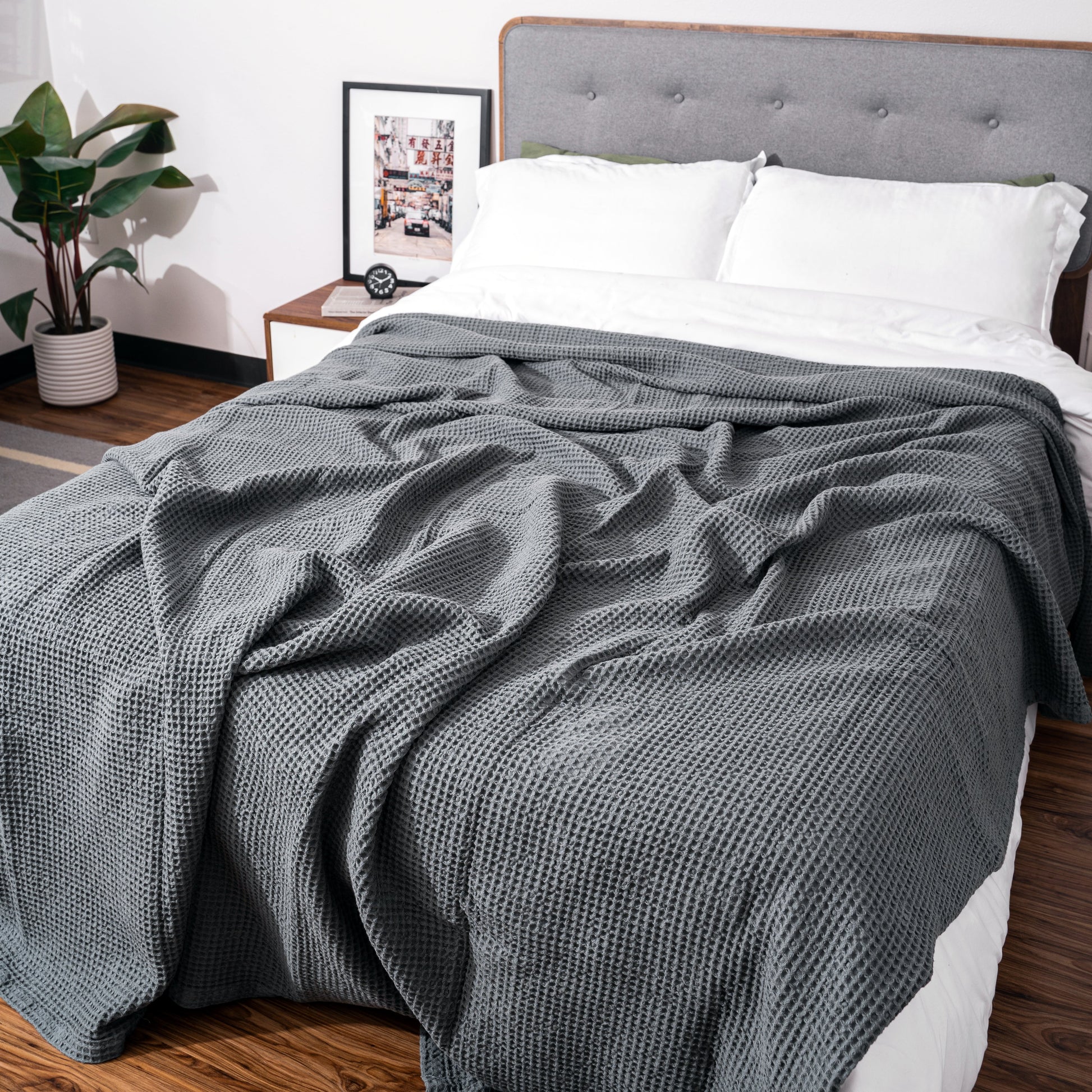 Waffle Weave Blanket - Quahog Bay Bedding