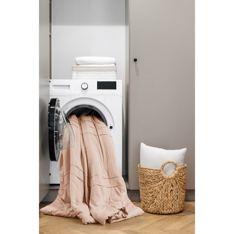 Walker Soft Washed Pleated Comforter Set - Blush