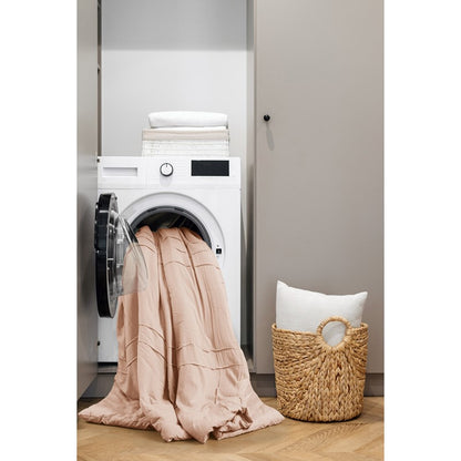 Walker Soft Washed Pleated Comforter Set - Blush