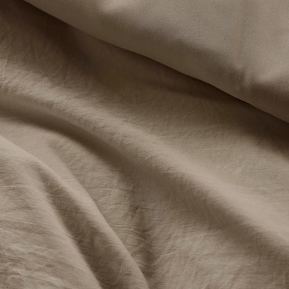 Walker Soft Washed Pleated Comforter Set - Khaki