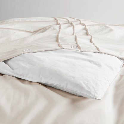 Walker Soft Washed Pleated Comforter Set - Neutral