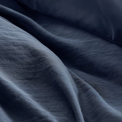 Walker Soft Washed Pleated Comforter Set - Navy Blue - Nautical Comforter Set