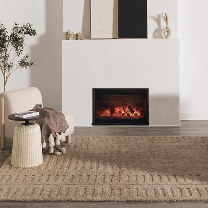 Washable Handmade Wool Rug - Brown - Quahog Bay Bedding