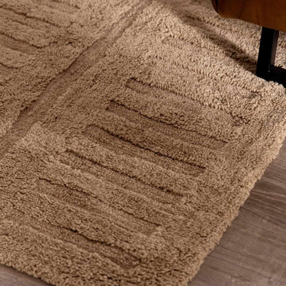Washable Handmade Wool Rug - Brown - Quahog Bay Bedding