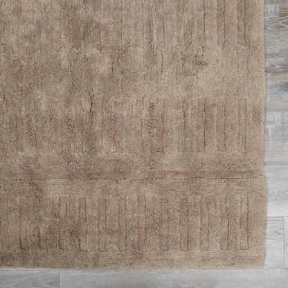 Washable Handmade Wool Rug - Brown - Quahog Bay Bedding