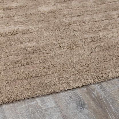 Washable Handmade Wool Rug - Brown - Quahog Bay Bedding