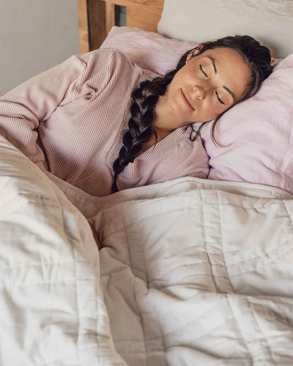Weighted Bed Blankets & Throw Blankets 12LB Throw, 15LB Queen, 20LB Queen, 25LB King - Quahog Bay Bedding