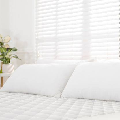 Luxury Organic Cotton Quilted Mattress Pad Protector - 100% Organic Cotton