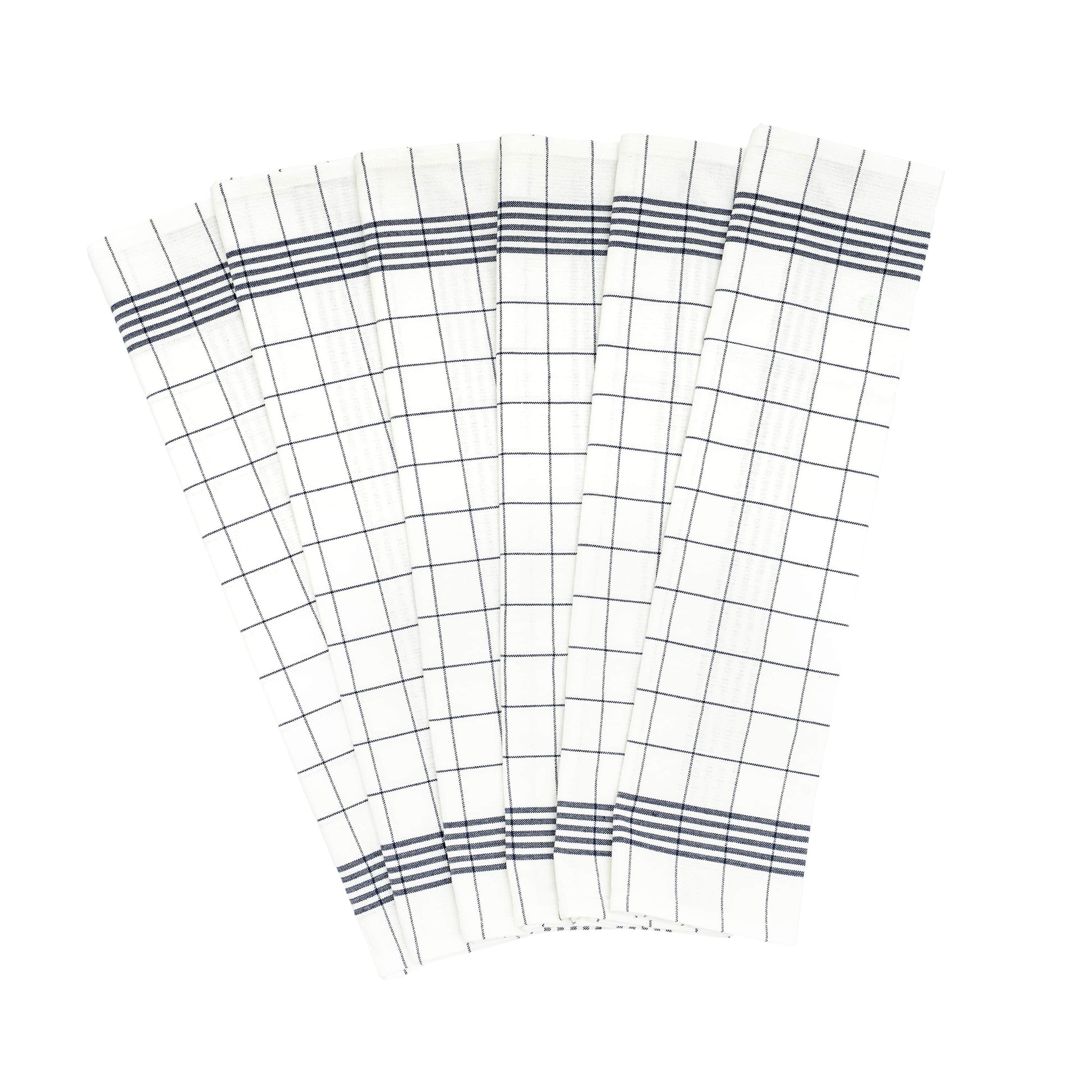 Windowpane Kitchen Towels - Quahog Bay Bedding