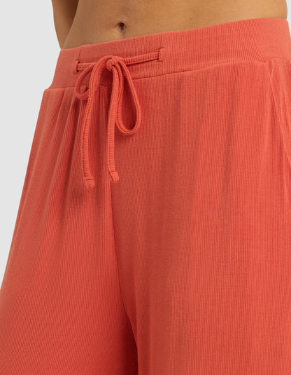 Women's Bamboo Rib-Knit Classic Long Sleeve Pajama Set