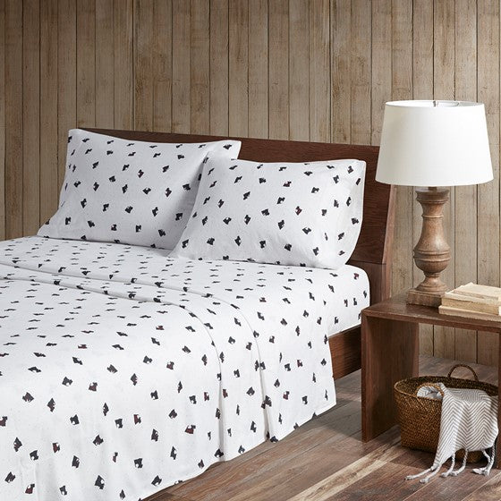 Woolrich 100% Cotton Printed Flannel Sheet Set