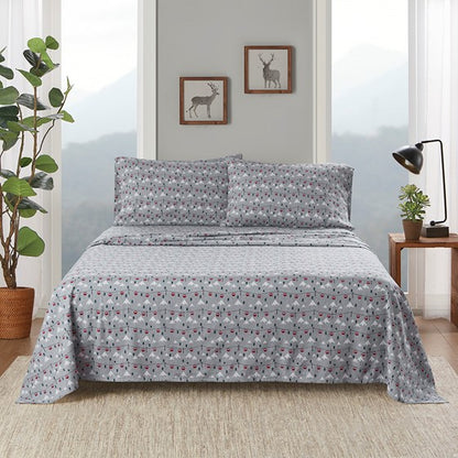 Woolrich 100% Cotton Printed Flannel Sheet Set