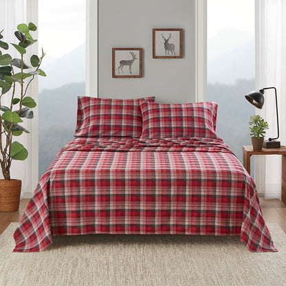 Woolrich 100% Cotton Printed Flannel Sheet Set