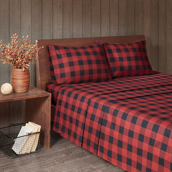 Woolrich 100% Cotton Printed Flannel Sheet Set