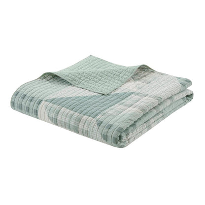 Woolrich Olsen Oversized Coastal Quilt Set - 3PC | 100% Cotton | Green