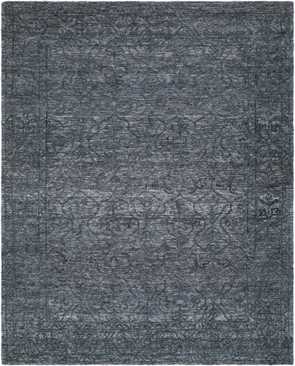 Yadid Black Wool Area Rug